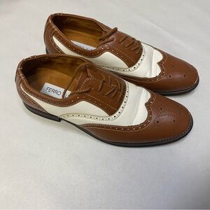 Ferro Aldo Men’s Arthur Dress Shoes Size 6.5 Wingtip Two Tone Oxford Wedding